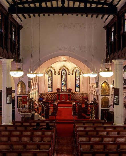 St. Stephen's church interior in Ooty or Udhagamandalam