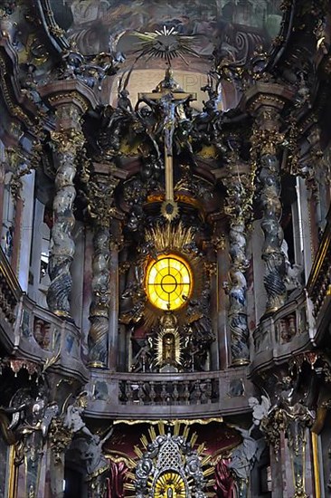 Interior view of the Asam Church Church