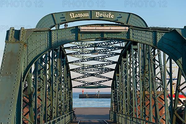 Nassau bridge in Nassau harbour or pontoon harbour