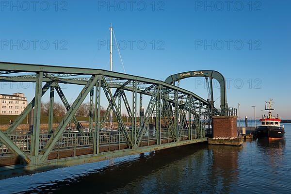 Nassau bridge in Nassau harbour or pontoon harbour