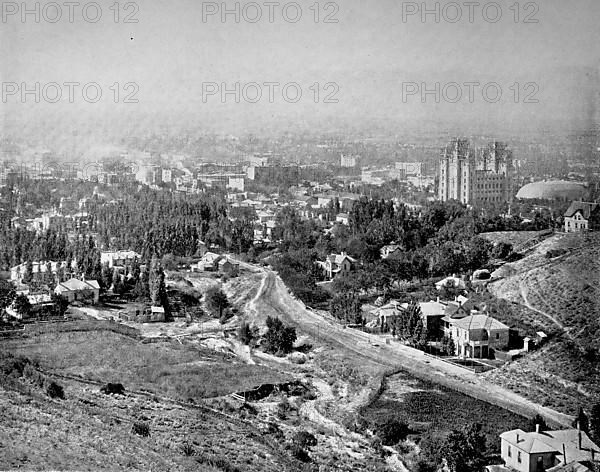 View of Salt Lake City in the State of Utah