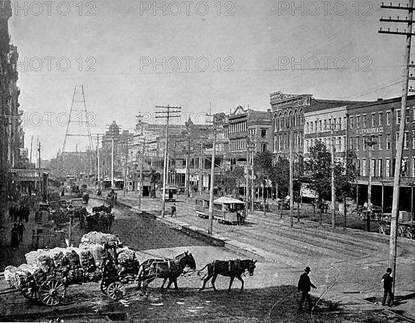 Street scene on Canal Street in New Orleans