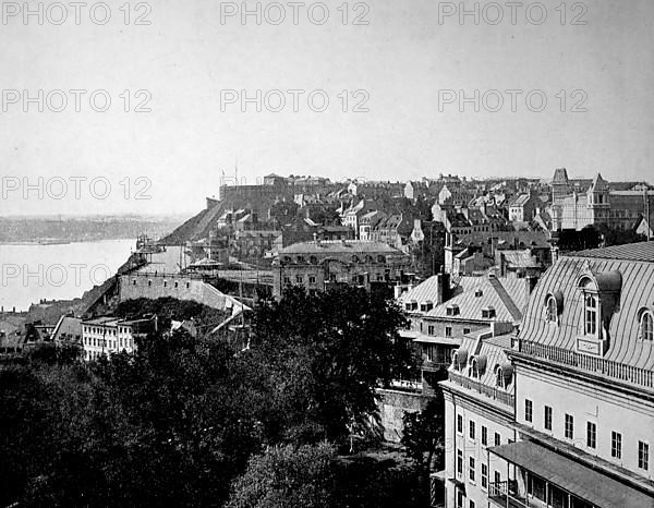 View from Laval University of part of Quebec City and St. Lawrence Bay