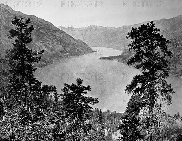 Landscape at Chelan Lake in Washington State