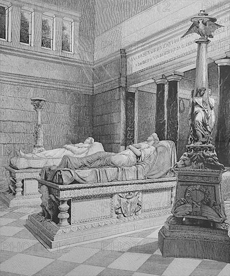 Interior of the Mausoleum of Charlottenburg