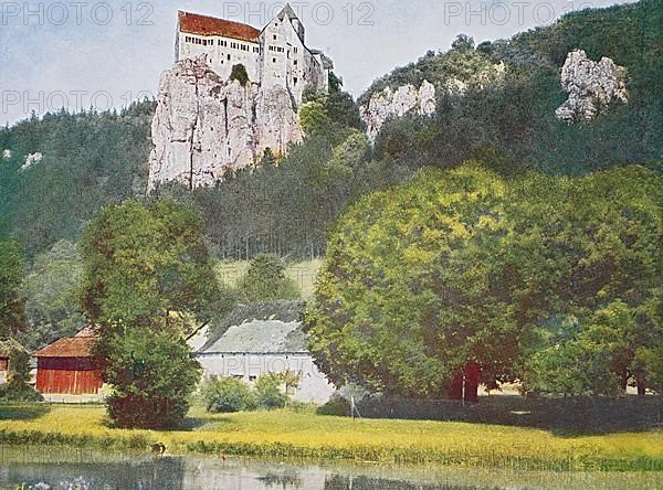 Historic photo of Pruenn Castle in the Altmuehl Valley