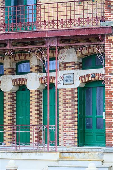 Wilhelminian and Art Nouveau villas in the Mersois neighbourhood on the Mers-les-Bains promenade