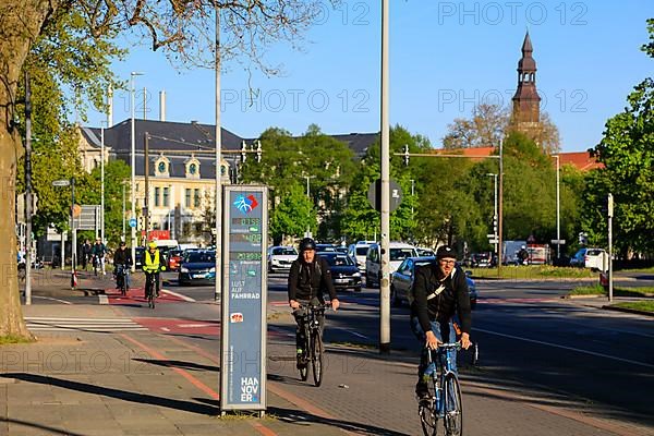 Column for counting passing bicycles at Friedrichswall