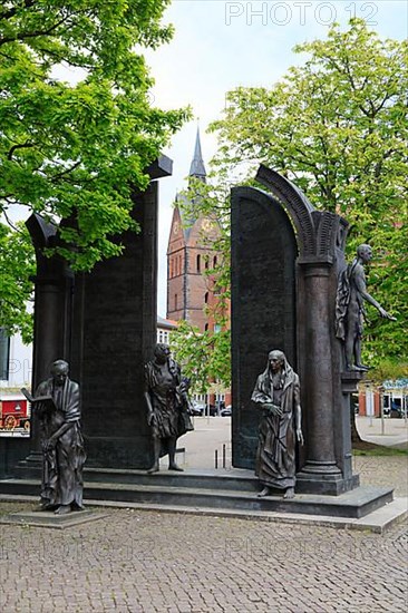 Monument to the Goettingen Seven at the state parliament