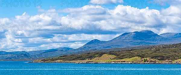 Ben Hope from the causeway across the Kyle of Tongue