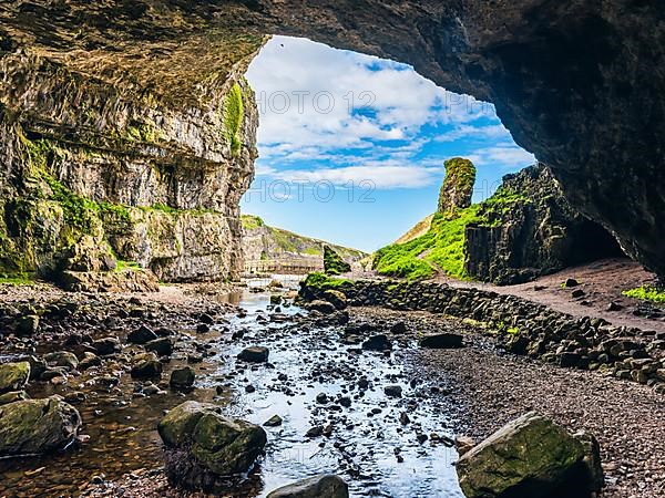 Grotto and Waterfall in Smoo Cave