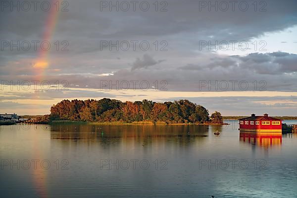 Rainbow reflected in the Baltic Sea
