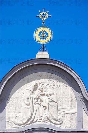 Dome cross of the Papal Basilica of St. Anna