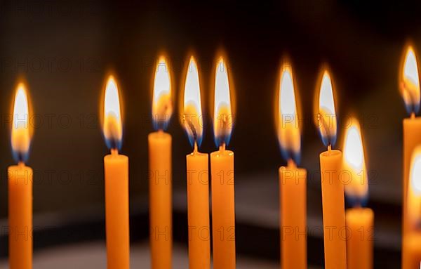 Candles in the collegiate parish church of St. Philip and St. James