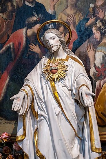 Jaus figure in a side altar in the collegiate parish church of St. Philip and St. James