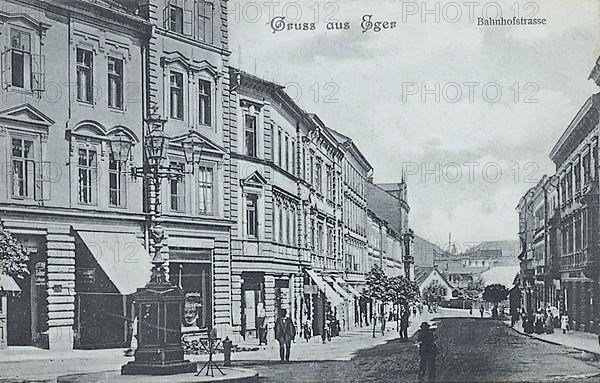 Bahnhofstrasse in Eger