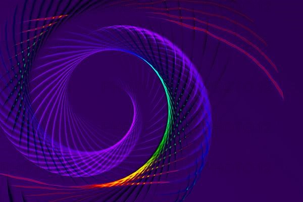 Colorful spiral lines background pattern