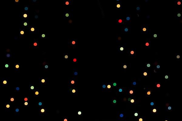 Background With Natural Bokeh And multi color lights