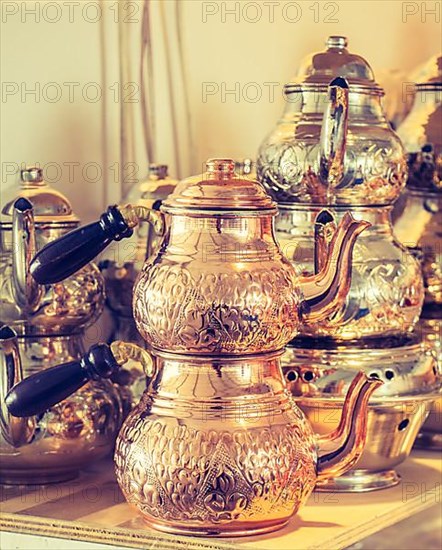 Turkish tea pot made in a traditional style