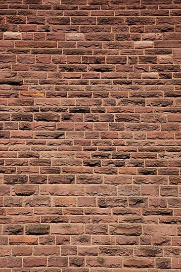 House wall made of clinker bricks