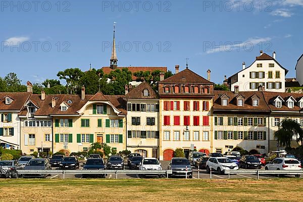 Row of houses and car park