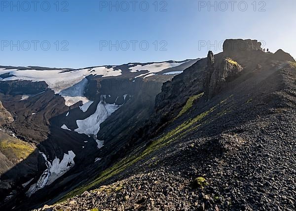 Rock formations and gorge of volcanic rock