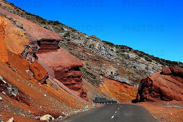 Landscape at the pass road to Roque de los Moschaschos