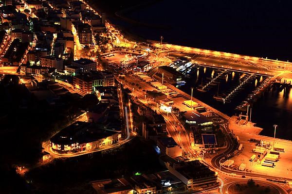 View from the Mirador Glorieta de la Concepcion the city of Santa Cruz de la Palma at night