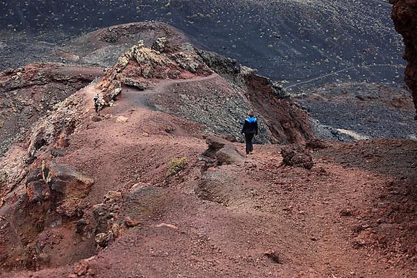 Volcanic landscape at the volcano Teneguia at Cap Fuencaliente