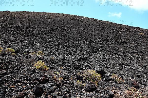 Volcanic landscape at the volcano Teneguia at Cap Fuencaliente