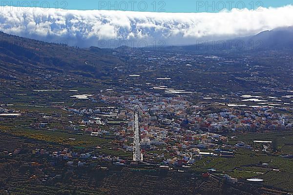 View from Mirador El Time over the municipality of Los Llanos