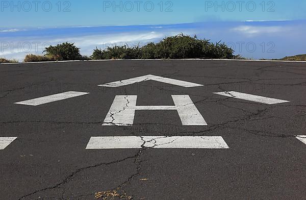 Helipad at the observatory on Roque de los Muchachos