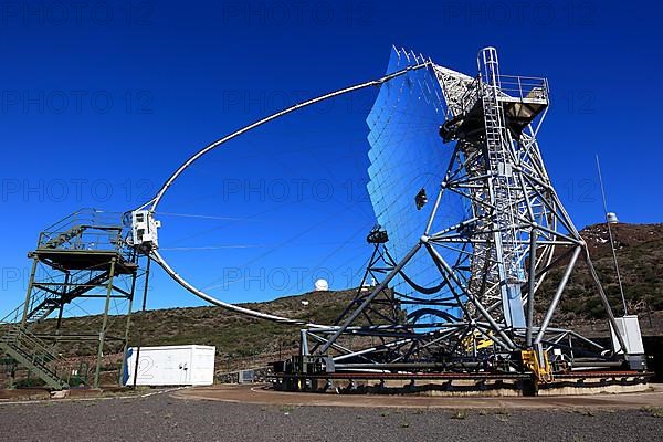 Roque de los Muchachos Observatory in the Caldera de Taburiente National Park