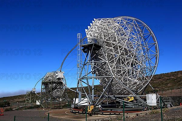 Roque de los Muchachos Observatory in the Caldera de Taburiente National Park