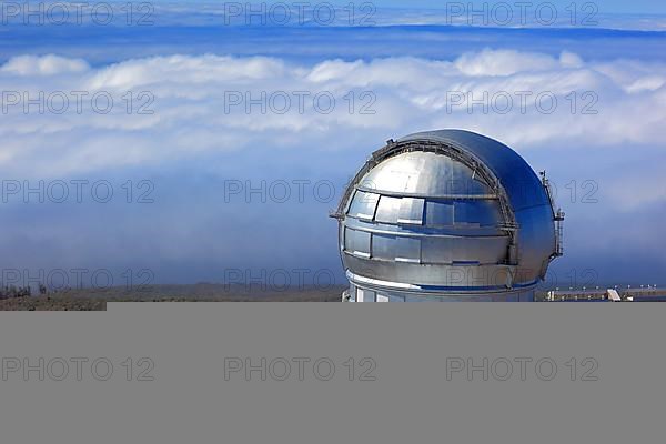 Roque de los Muchachos Observatory in the Caldera de Taburiente