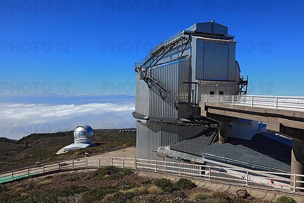 Roque de los Muchachos Observatory in the Caldera de Taburiente