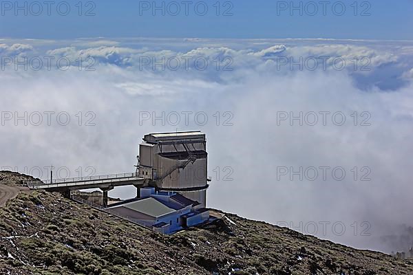 Roque de los Muchachos Observatory in the Caldera de Taburiente