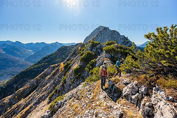 Mountaineers climbing