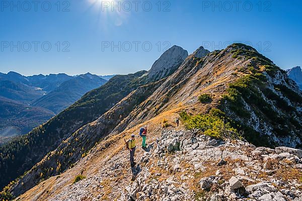 Mountaineers climbing