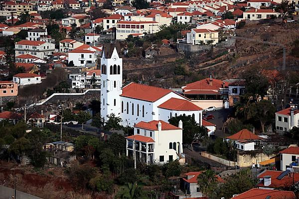 View of Calheta and parish church