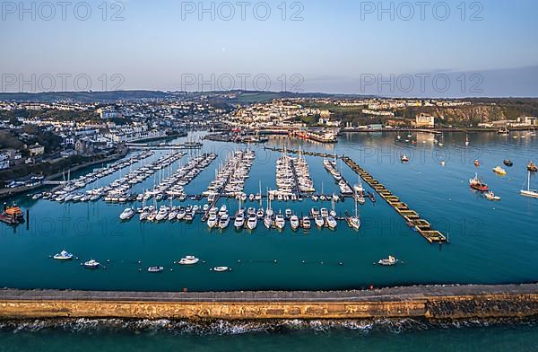 Sunrise over Brixham Marina and Harbor