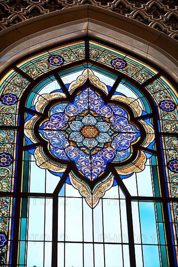 Side window in the Great Mosque in Muscat