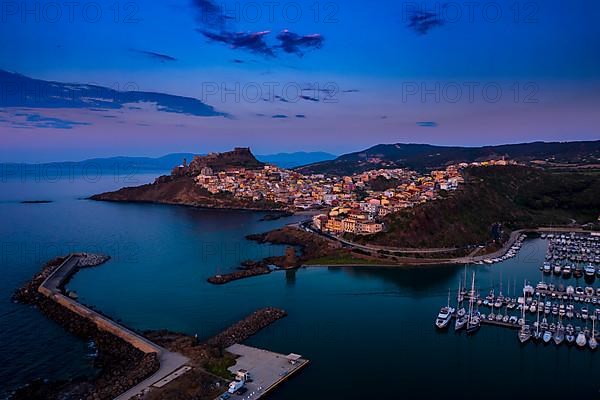 View of Castelsardo and fortress