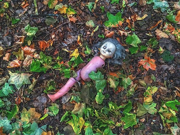 Doll in the foliage