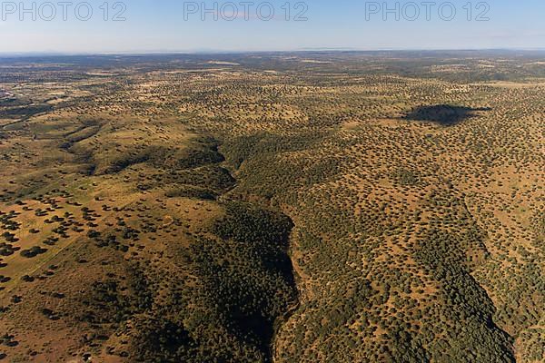 Aerial view of Extremadura at Monfraguee National Park