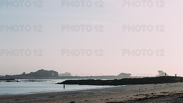 Early morning on the beach of Port Blanc