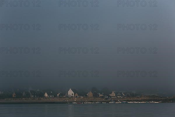 Port Blanc in the morning mist