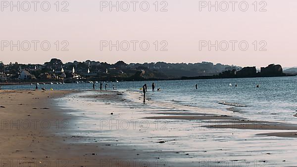 Port Blanc beach in the morning light