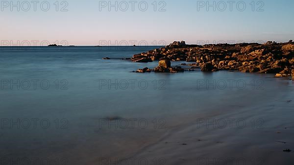 Port Blanc beach in the morning light