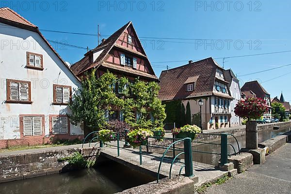 Wissembourg, houses on the Lauter Canal